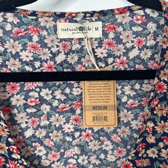 NATURAL LIFE Multicolor Collette tiered Boho Maxi Dress NWT medium - Picture 5 of 10